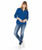 Royal Blue Blank Front Lifestyle - Unisex Crosswind Quarter Zip Sweatshirt