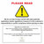 Please Read - 1-Color 4" x 5" Custom Vinyl Marking Flag with 21" Wire