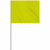 Flo Lime - 1-Color 4" x 5" Custom Vinyl Marking Flag with 21" Wire