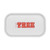 White with Logo - Quick Print Custom Medium Metal Rolling Tray (10.5"x6")