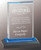 Blue Beveled Impress Acrylic