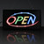 LED Light Up OPEN Sign, Plug-In Moving Lights - BLANK