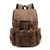 Brown - Outdoor Waxed Canvas Rucksack Backpack