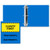 Bright Blue Imprinted - 2 1/2" Classic Round Ring Binder