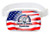 PATRIOTIC Cross body zipper LULU Style American Flag belt bag
