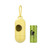 Yellow - Dog Trash Bag with Wheat Straw Dispenser