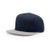 Navy Blue/Gray Blank - Richardson 510 Acrylic-Wool Blend Flatbill Snapback Hat