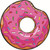 63 x 63 inch Doughnut Custom Shape Towel Shape Soft Microfiber Beach Towels - One Side Printing