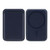 Dark Blue - Magnetic Phone Stand with Card Holder And Foldable Money Clip Made of Synthetic leather