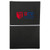 Black/Blue - Softcover Notebook w/ Custom Imprint & Elastic Closing Band
