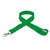 kelly Green - 3/4" Silkscreened Flat Lanyard w/ Deluxe Swivel Hook