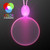 Light Up Promotional Pink Acrylic Round Necklace - Domestic Print