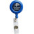 Royal Blue Blank - Retractable Round Badge Reel Holder w/ Belt Clip