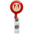 Orange Blank - Retractable Round Badge Reel Holder w/ Belt Clip