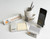 White Marble - Modern Phone Holder