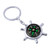 Rudder Compass Key Chain