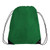Kelly Green - Large Drawstring Polyester Sports Pack (14" X 18")