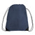 Navy Blue - Large Drawstring Polyester Sports Pack (14" X 18")