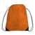 Orange - Large Drawstring Polyester Sports Pack (14" X 18")
