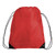 Red - Large Drawstring Polyester Sports Pack (14" X 18")