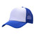 White/Dark Blue - 5 Panel Foam Mesh Back Trucker Cap
