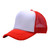 White/Red - 5 Panel Foam Mesh Back Trucker Cap