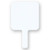 Corrugated Plastic Square Rally Hand Fan w/Rounded Corners