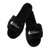 Black - Microfleece Slippers, Open Toe w/Velcro® Closure (Blank)