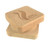 Natural Wood Beige Logo - Wooden Cannabis Grinder