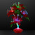 Red Christmas Flowers Light Up Centerpiece - Domestic Imprint