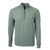 Hunter Heather - Cutter & Buck Adapt Eco Knit Heather Mens Quarter Zip Pullover