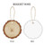 Reddish Brown Blank - 3" Full Color Trunk Christmas Ornament w/Hemp Rope