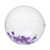 16" Purple & White Confetti Filled Round Clear Beach Ball