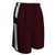 maroon/white - CROSSOVER Reversible Basketball Short