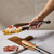 Wooden Handle BBQ Tongs with Bread & Pastry Clip