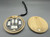 Round Bamboo Storage Box with Charging Cable Kit