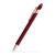 BURGUNDY - Lexi Stylus Satin Soft Touch Gel Click Pen - Rose Gold (Recycled Aluminum)