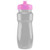 Clear/Pink Blank - 24 Oz. Eclipse Bottle w/ Push Pull Lid