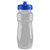 Clear/Translucent Blue Blank - 24 Oz. Eclipse Bottle w/ Push Pull Lid