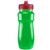 Translucent Green/Translucent Red Blank - 24 Oz. Eclipse Bottle w/ Push Pull Lid