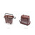 35L Portable Plastic Rolling Shopping Basket Cart With Handle & Wheels 19 1/2"x13 1/2"x12" LOW MOQ
