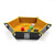 Yellow Blank - Hexagonal Velvet Dice Tray