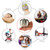 Apple Shaped Mechanical Countdown Clock Timer Alarm