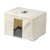Beige Logo - Wardrobe Storage Bags Clothing Organizer Bin Box