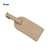 Mini Rectangular Shape PU Leather Luggage Personalizable Travel ID Tag For Travel Business Trip