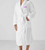 100% Cotton Heavy Weight White Velour Shawl Collar Bath Robe Unisex One Size