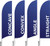 finish options - 7' BLADE Wing Flag KIT, Single Reverse Print