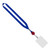 Royal Red Blank - 3/4" Retractable Lanyard with 3" x 4" ID Badge