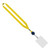 Yellow Navy Blank - 3/4" Retractable Lanyard with 3" x 4" ID Badge