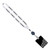 White Navy - 3/4" Retractable Lanyard with 3" x 4" ID Badge